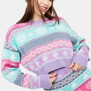 dELiA*s Visions of Sugarplums Fairisle Sweater Dolls Kill